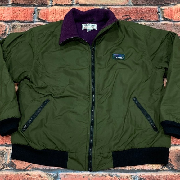 Vintage L.L. Bean Olive Jacket - Picture 1 of 8